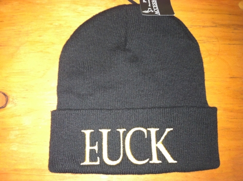 F Luck beanie (gold)